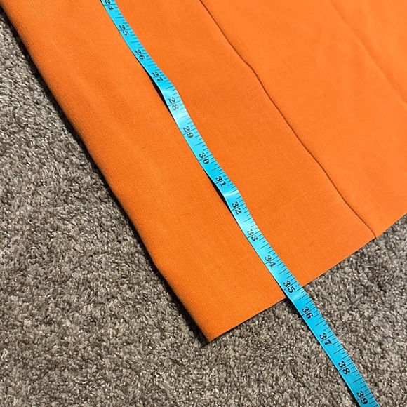Size 14 Orange Button-Up Women's Dress - Picture 5 of 6